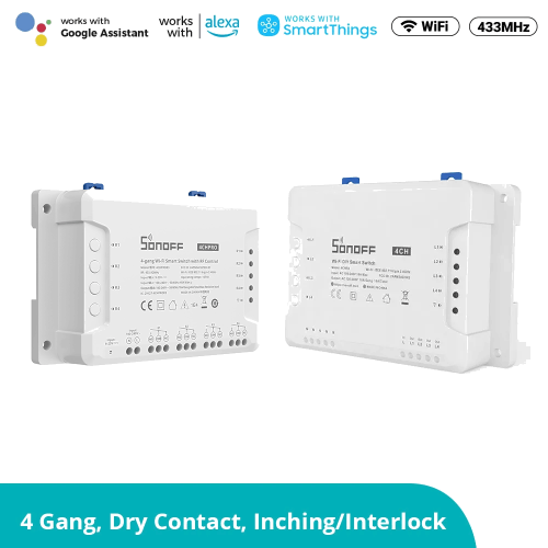 SONOFF 4CHR3 & 4CHPROR3 4-gang Wi-Fi Smart Switch