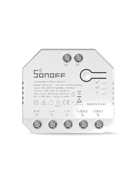 SONOFF DUALR3/DUALR3 Lite Dual Relay Two Way Power Metering Smart Switch
